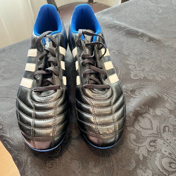 Adidas goletto men cleats black blue white size 10 men - Picture 2 of 7